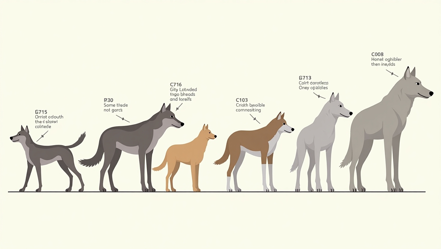 An ancient wolf transitioning into a modern dog, symbolizing the evolutionary journey from wild predator to domesticated companion.