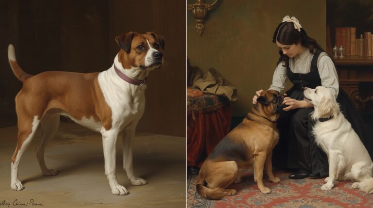 Historical dog breeds from royal portraits and modern ethical breeders with health-certified puppies