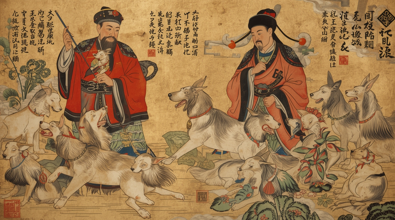 Depiction of dogs in Ancient China and the Tang Dynasty as companions, guardians, and spiritual figures
