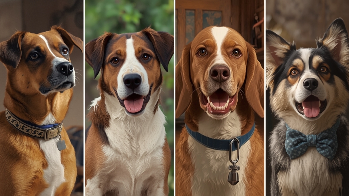Evolution of dogs in cinema and TV, from Rin Tin Tin in silent films to modern CGI canine characters