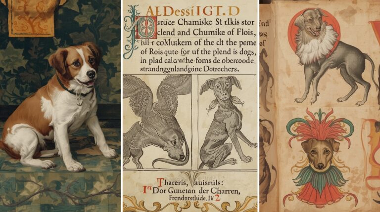 Dog depicted in Renaissance portrait and literary texts