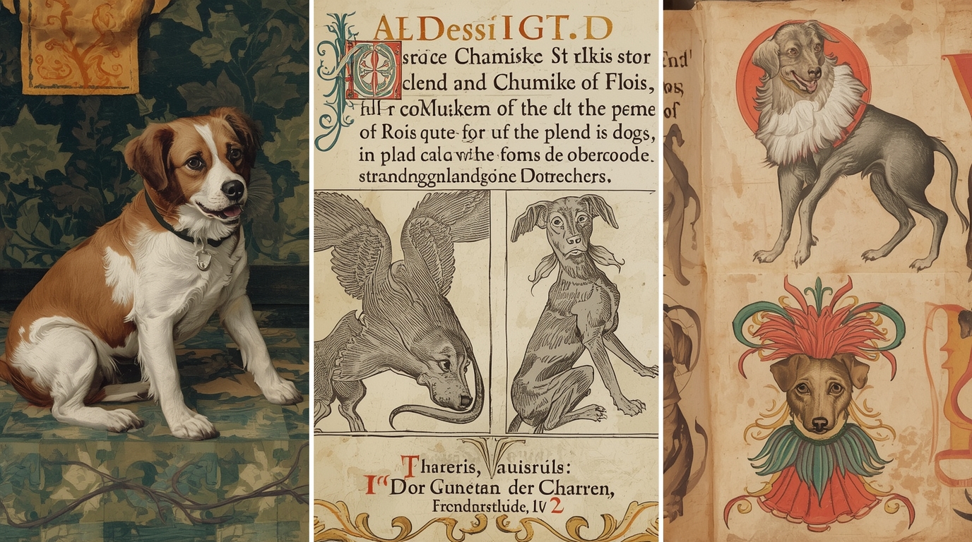 Dog depicted in Renaissance portrait and literary texts
